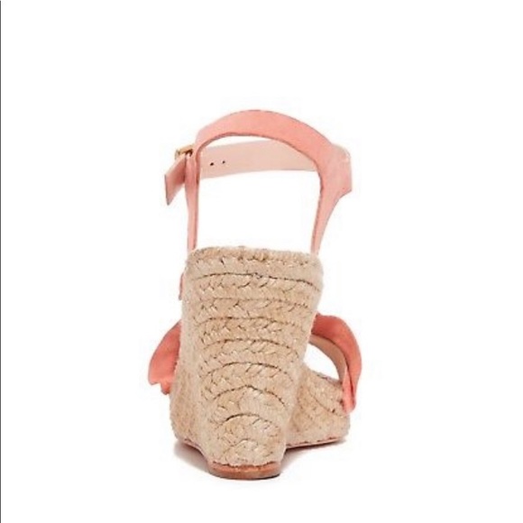 LOEFLER RANDALL Suede Platform Sandals Peach - Picture 4 of 11